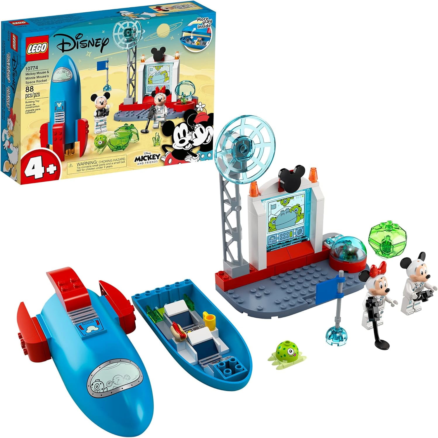 Disney LEGO Mickey & Minnie Mouse's Space Rocket Building Set for