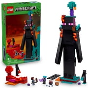 LEGO Minecraft The Enderman Tower Building Toy for Boys & Girls - Video Game Building Set for Kids, Ages 9+ 2 Toys in 1 for Player Vs. Player Pretend Play - Gift Idea for Gamers - 21279