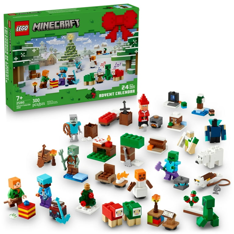 LEGO Minecraft Advent Calendar 2025 Building Toy Kids Holiday