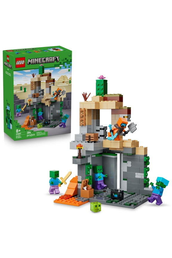 Minecraft Zombie Dungeon Building & Pretend Play Toy for Boys & Girls - Video Game Playset & Toy Figures for Kids, Ages 8+ - W/Wandering Wastelands Minifigure - Gift Idea for Birthdays - 21587
