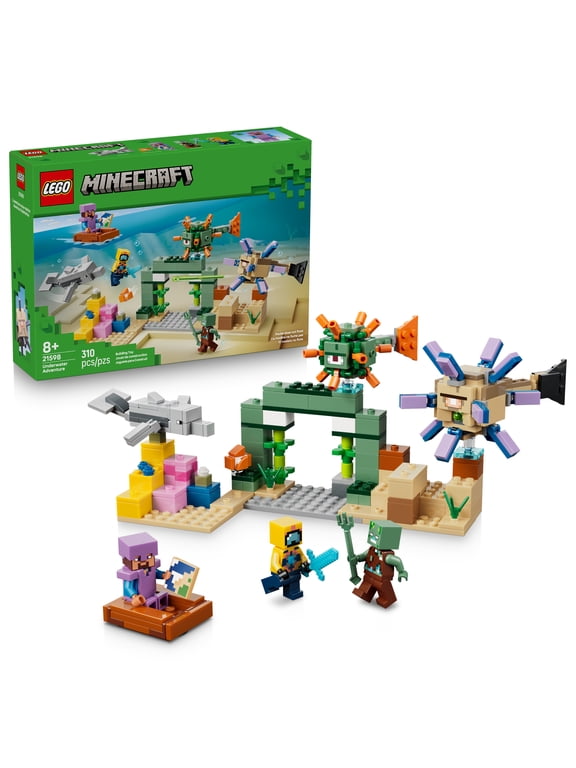 Minecraft Underwater Adventure - Building Toy for Boys & Girls, Ages 8+ - Minecraft Toys, Figures & Playsets - Gift for Kids & Gamers - 21598