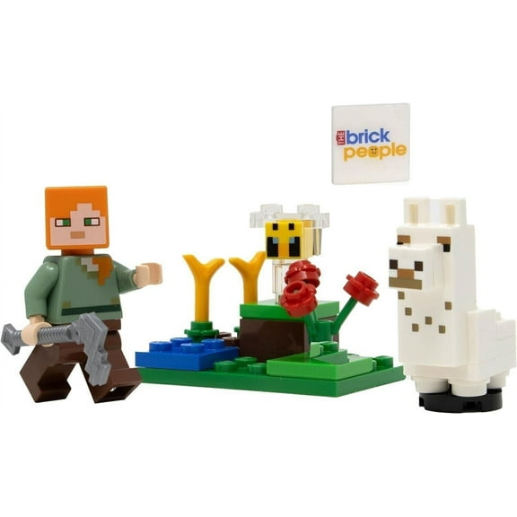 LEGO Minecraft Alex Minifigure Building Blocks Sets, 0.705 oz