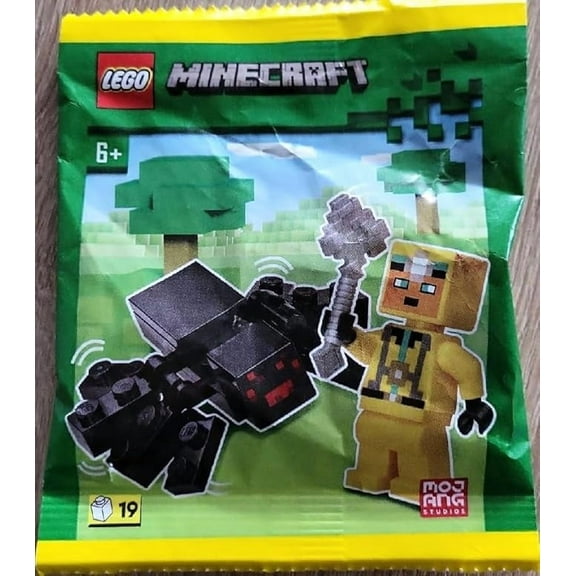 LEGO Minecraft: Cave Explorer Minifigure with Spider