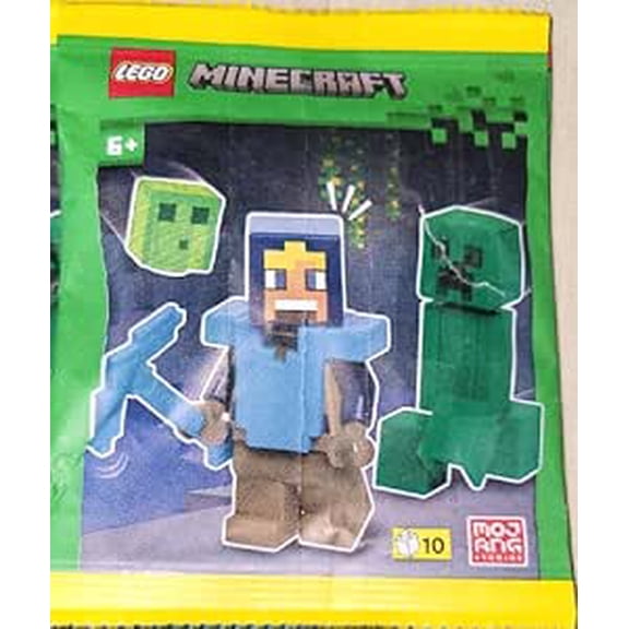 LEGO Minecraft: Diamond Hero Minifigure with Creeper and Slime - 6+