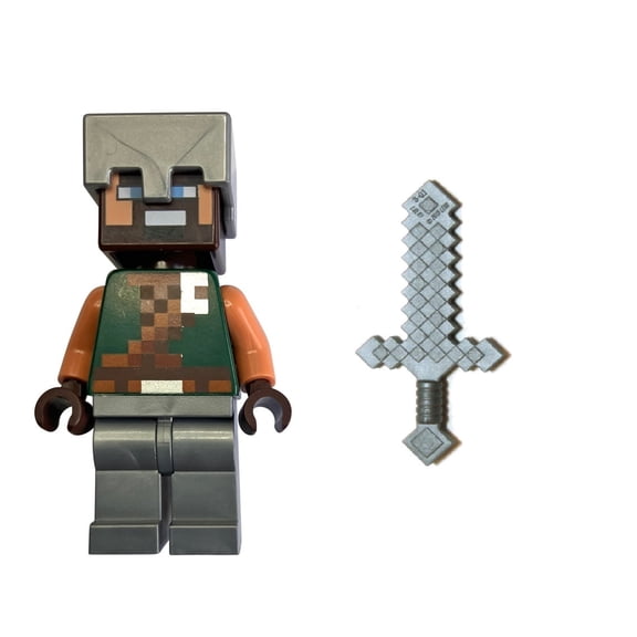 LEGO Minecraft Hero Minifigure with Sword