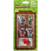 LEGO Minecraft Mini Figure Interlocking Block Building Set, 4 Count