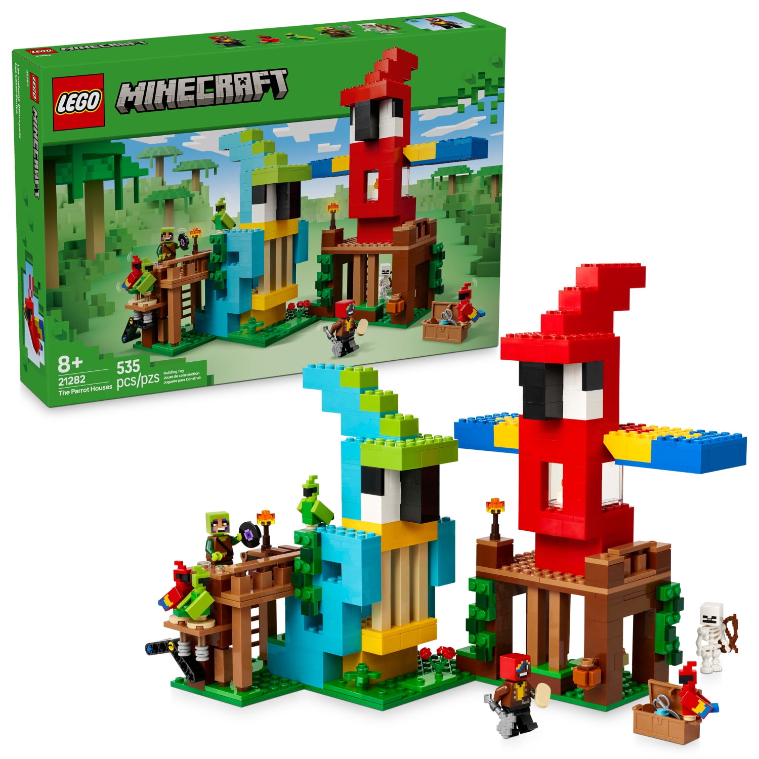 Walmart Deal of Free Shipping! LEGO Parrot Houses Building Toy for Kids 8+ with Minecraft Figures and Accessories