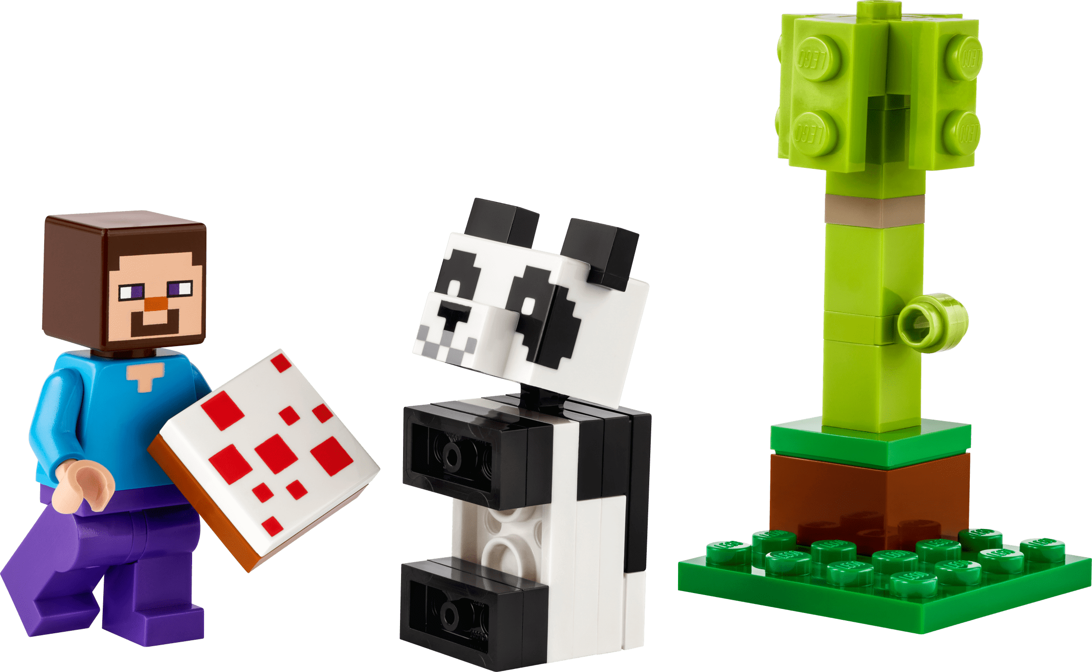LEGO Minecraft Steve and Baby Panda 30672