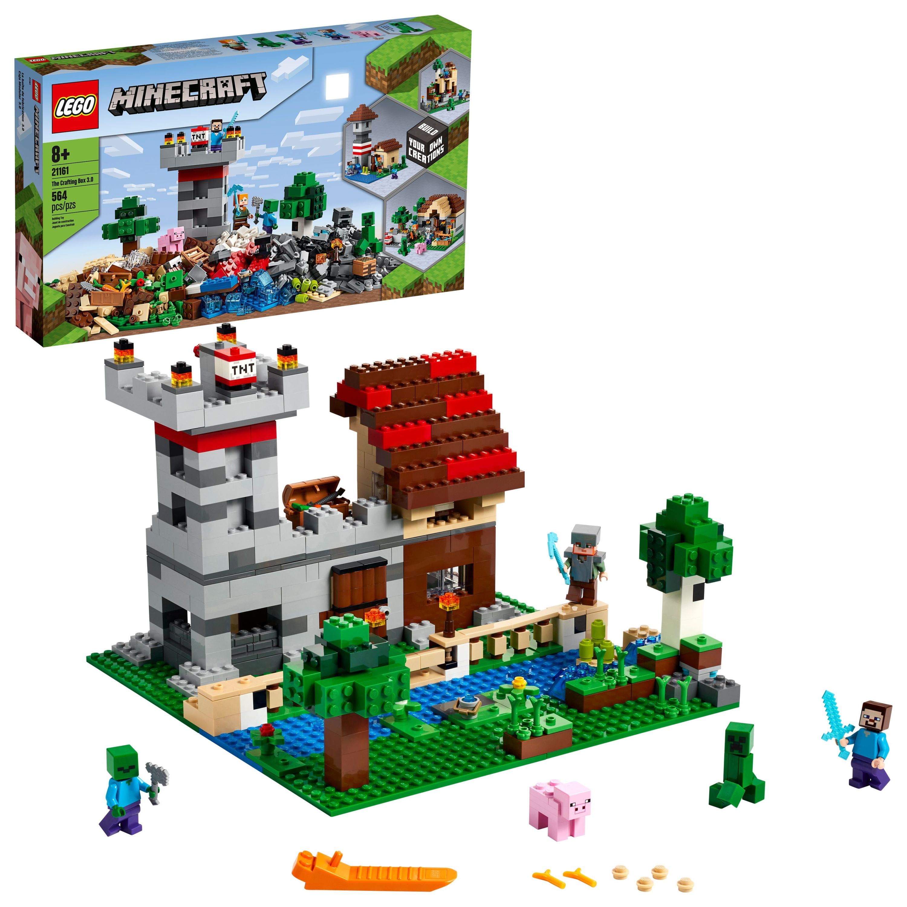 Minecraft The Crafting Box 3.0 Minecraft Castle and Building Set (564 Pieces) - Walmart.com