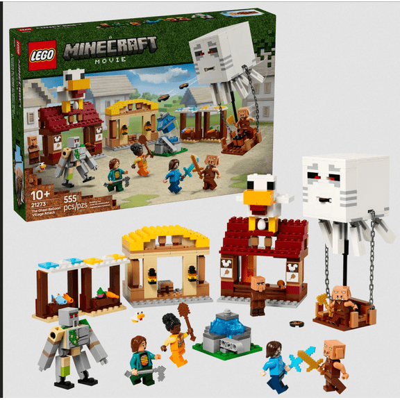 LEGO Minecraft The Ghast Balloon Village Attack 21273