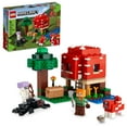 thumbnail image 1 of LEGO Minecraft The Mushroom House 21179 Building Toy Set for Kids Age 8 plus, Gift Idea with Alex, Spider Jockey & Mooshroom Animal Figures, 1 of 8