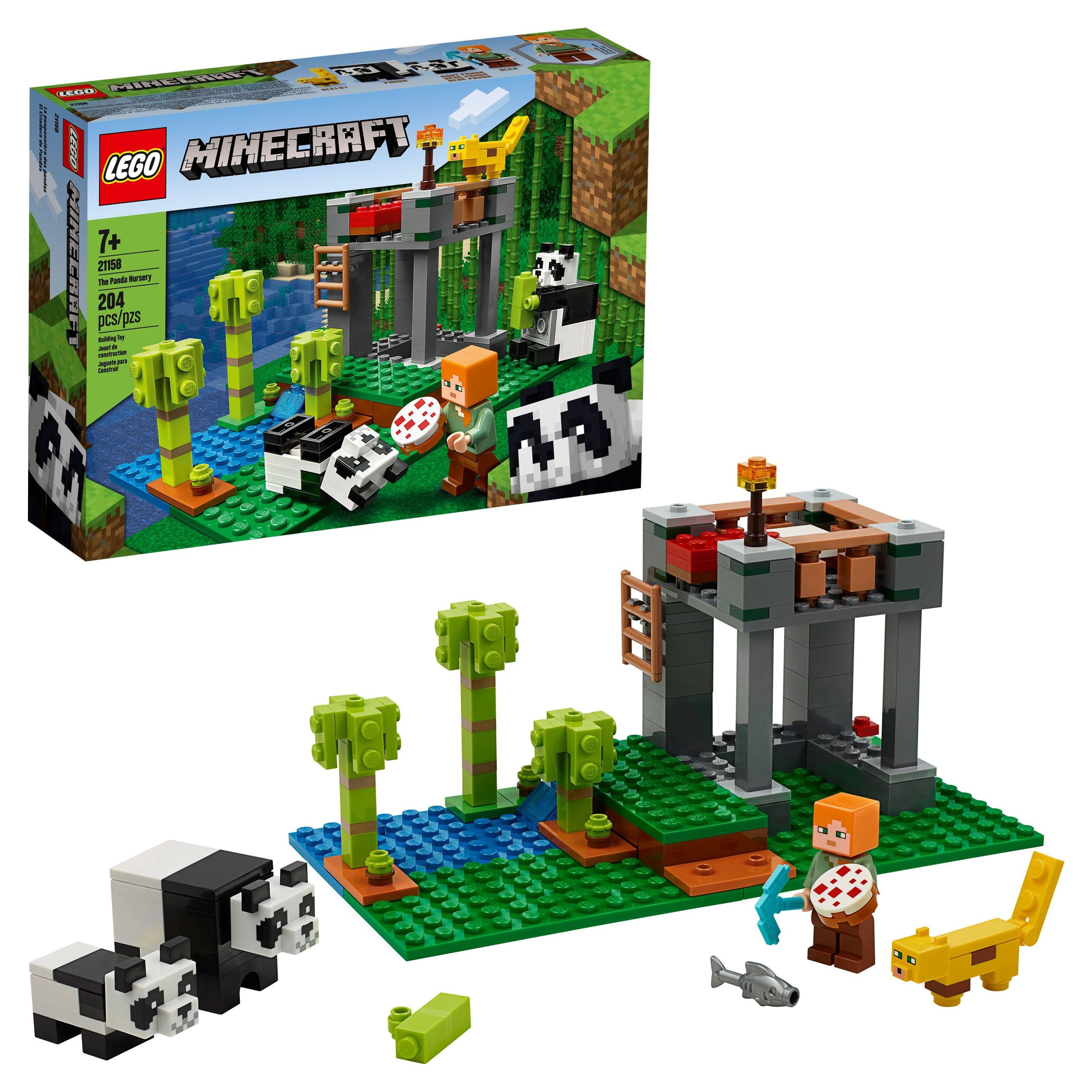 LEGO Minecraft The Panda Nursery 21158 Construction Toy for Kids, Great Creative Gift for Fans of Minecraft (204 Pieces) - image 1 of 7