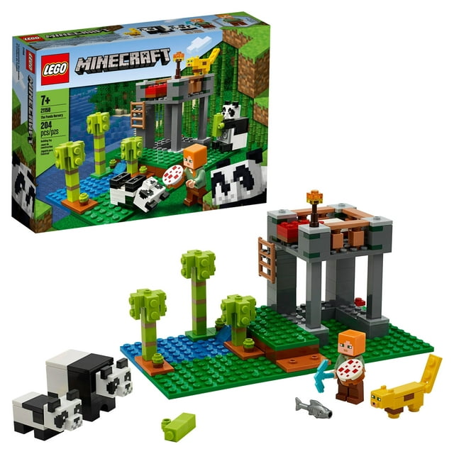 LEGO Minecraft The Panda Nursery 21158 Construction Toy for Kids, Great Creative Gift for Fans of Minecraft (204 Pieces)