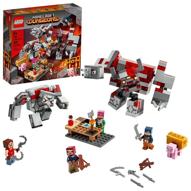 LEGO Minecraft The Redstone Battle 21163 Cool Action Playset for Kids (504 Pieces)