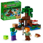 LEGO Minecraft The Swamp Adventure 21240 Building Toy Set 65 Pieces