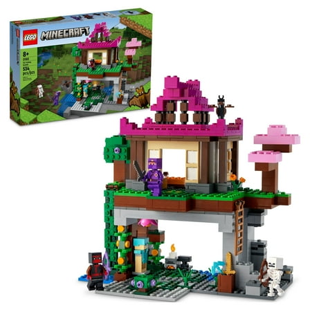 LEGO Minecraft The Training Grounds House Building Set - Skeleton, Bat & Ninja Minifigures, 21183