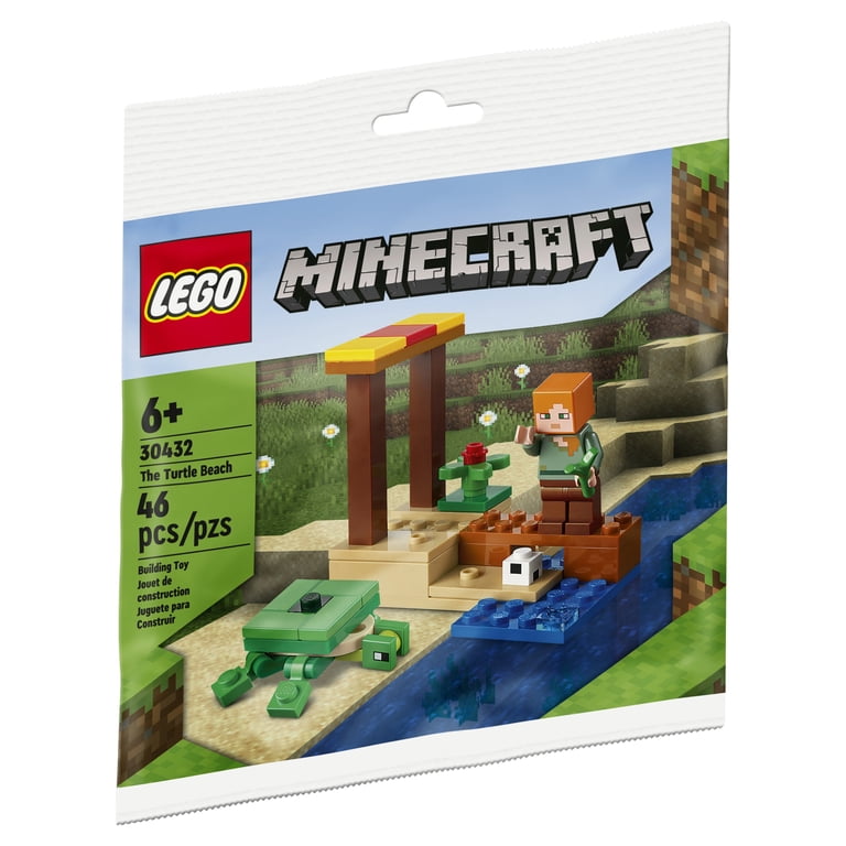 LEGO, Minecraft The Turtle Beach 30432 46-Piece, Turtle Beach