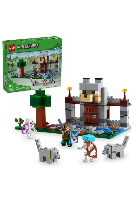 Minecraft The Wolf Stronghold Fortress Playset, Video Game Toy for Boys and Girls, Action Packed Castle Building Set with Minecraft Minifigures, Minecraft Toy Gift for Kids Ages 8 and Up, 21261