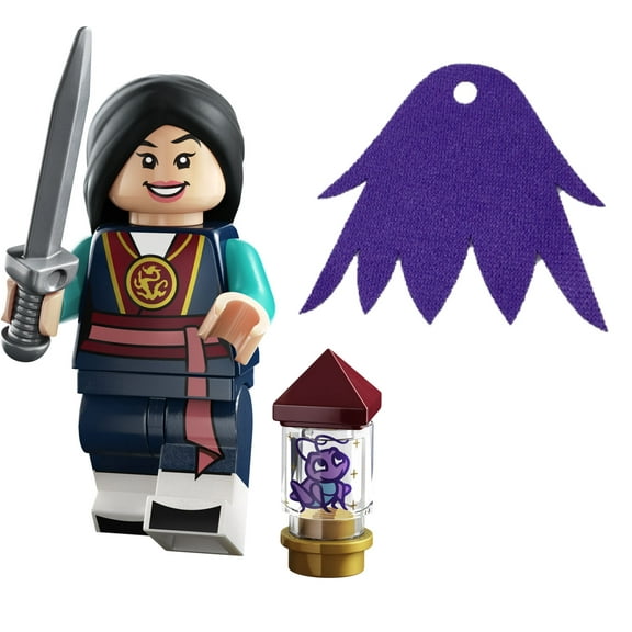 LEGO MiniFigures Disney 100 Series 3: Mulan Minifigure - 71038 With Purple Cape