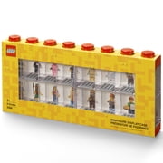LEGO Minifigure Display Case Red Holds 16 Figures Stackable Collectible Showcase