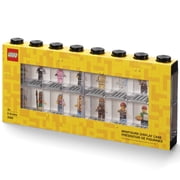 LEGO Large Minifigure Display Case, 16-Compartment Showcase, Black