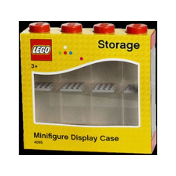 LEGO Minifigure Display Case 8, Bright Red