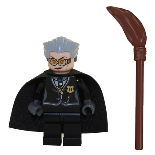 LEGO Minifigure - Harry Potter - MADAME HOOCH with Broom