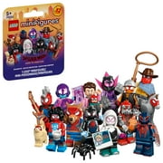 LEGO Minifigures Spider-Man: Across the Spider-Verse - Mystery Box with 1 of 12 Kids Toys for Pretend Play - Super Hero Action Figures for Boys & Girls, Ages 5+ - Party Favors for Birthdays - 71050