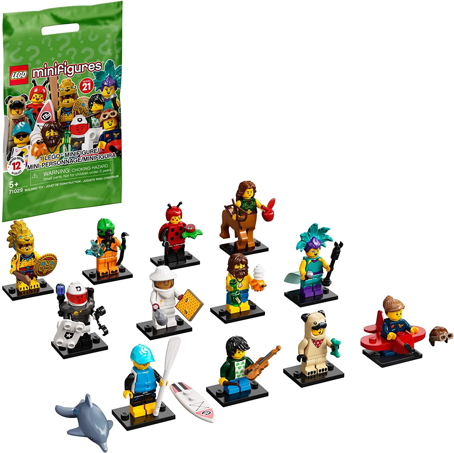 LEGO Series 21 Collectible Minifigures Set with Accessories