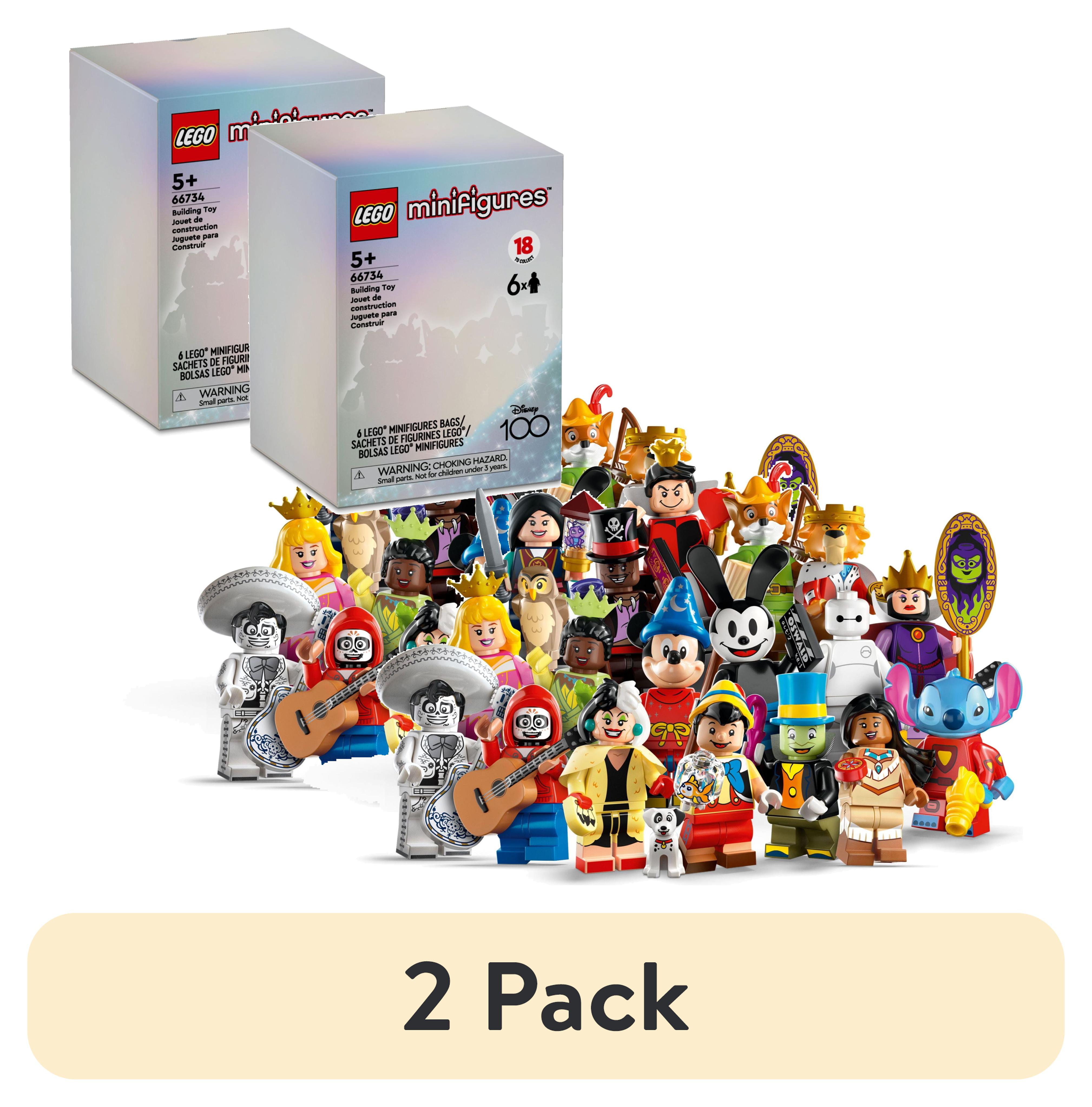 2 pack LEGO Minifigures Disney 100 6 Pack 66734 Limited Edition Collectible Disney Figures Walmart