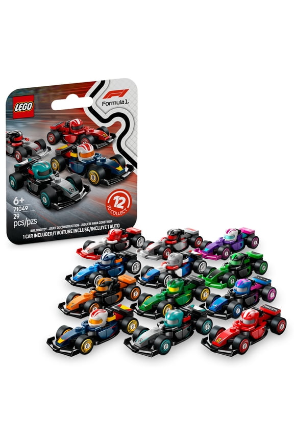 F1 Collectible Race Cars - Limited Edition Model Car Building Kit - Mystery Box for Fans of Formula 1 and Kids, Boys, and Girls, Ages 6+ - Collectible Gift Idea - 71049