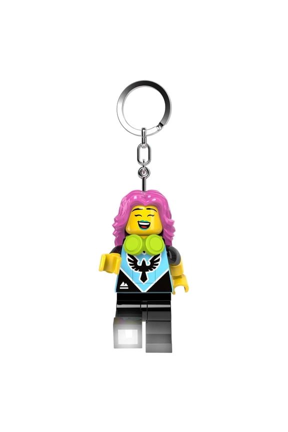 LEGO Minifigures Keychain Light - Gamer Girl - 3 Inch Tall Figure (KE229H)