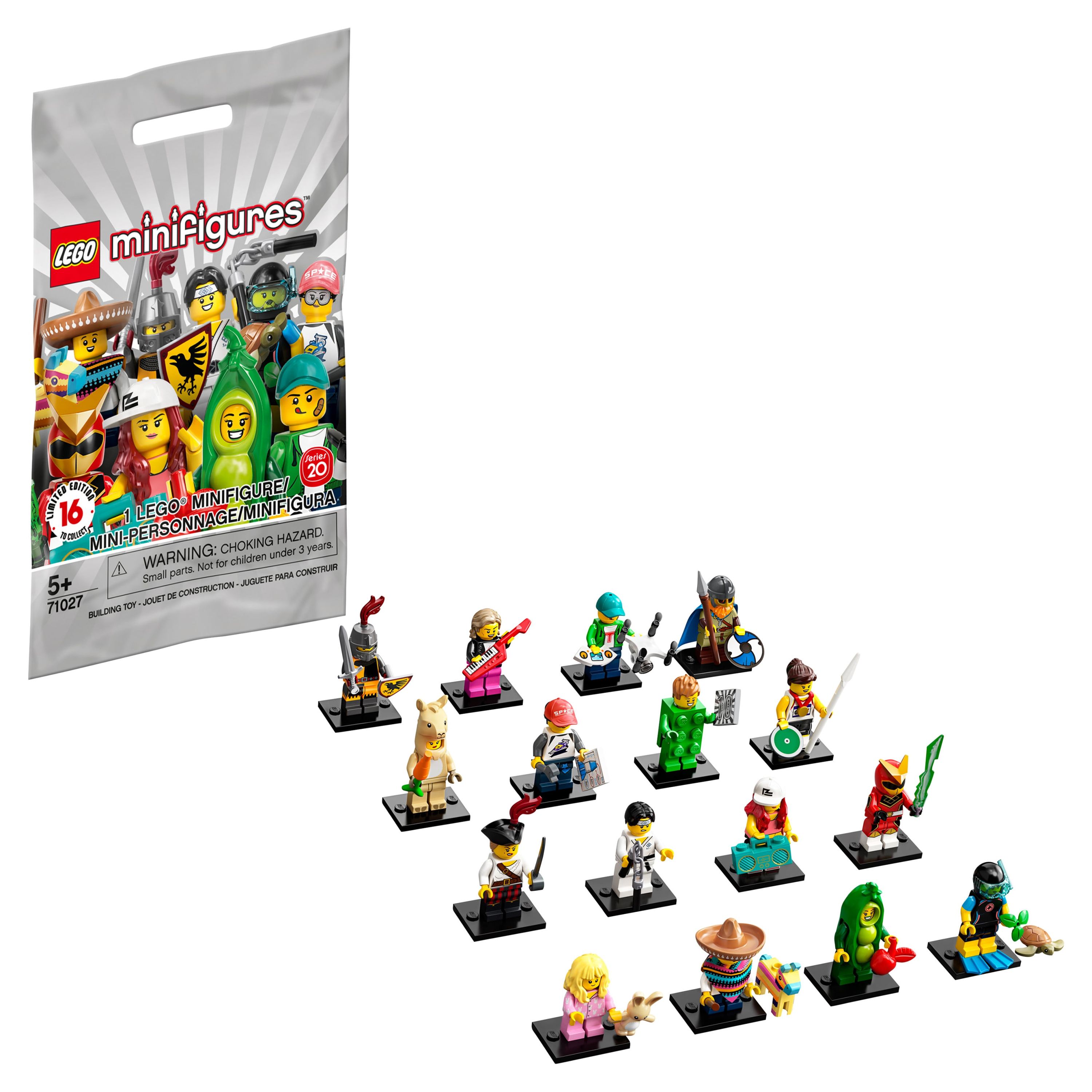 LEGO Minifigures Series 20 71027 Building Kit (1 of 16 to Collect), featuring Characters to Collect and Add to Existing Sets - image 1 of 5