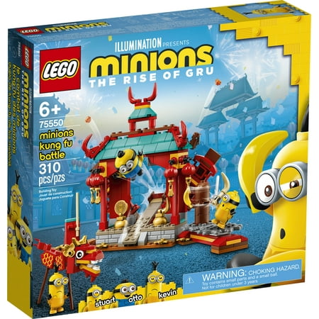 LEGO Minions: The Rise of Gru: Minions Kung Fu Battle Toy Temple Building Set for Kids (75550)