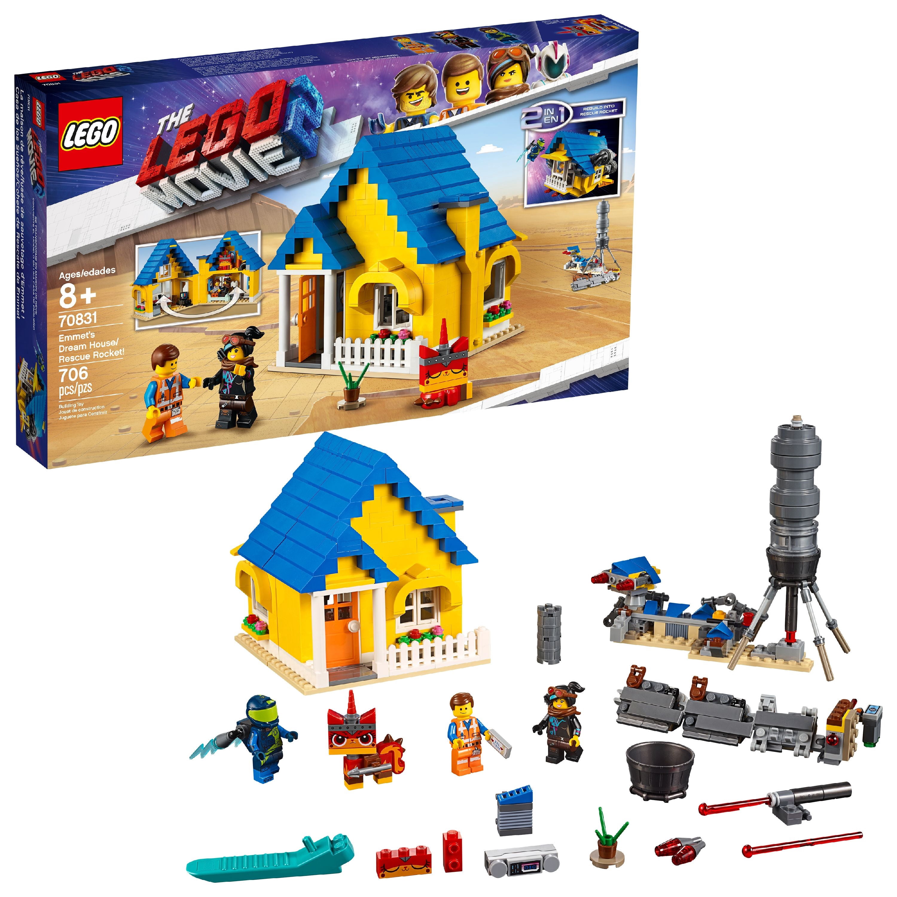 LEGO Movie Emmet's Dream House Rescue Rocket 70831, White, Plastic
