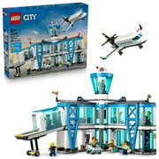 LEGO City Airport with Airplane Building Toy - Building Toy for Kids - Pretend Play Travel Set for Boys & Girls, Ages 8+ Includes 9 Minifigures - Gift Idea for Birthdays - 60502