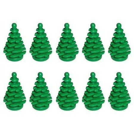 LEGO NEW 10 pcs GREEN PINE TREE SMALL 2x2x4 Plant City Town
