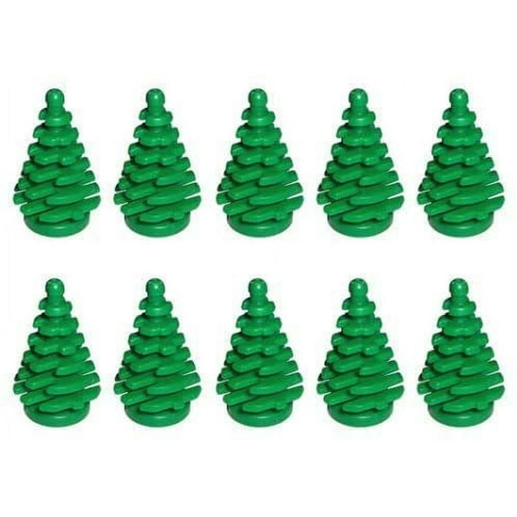LEGO NEW 10 pcs GREEN PINE TREE SMALL 2x2x4 Plant City Town