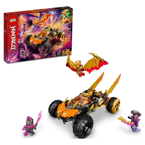 LEGO NINJAGO Coles Dragon Cruiser Car Toy, 71769 Ninja Toys with Golden Kai, Cole and Snake Warrior Minifigures, Gifts for Kids, Boys & Girls