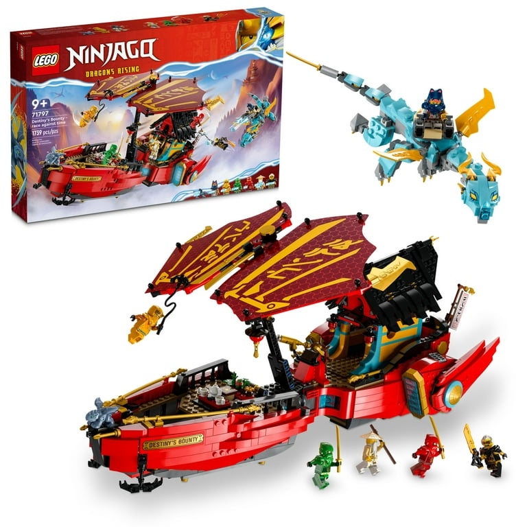 Helemaal droog ik ontbijt Glad LEGO NINJAGO Destiny's Bounty – race against time 71797 Building Toy  Features a Ninja Airship, 2 Dragons and 6 Minifigures, Gift for Boys and  Girls Ages 9+ Who Love Ninjas and Dragons - Walmart.com