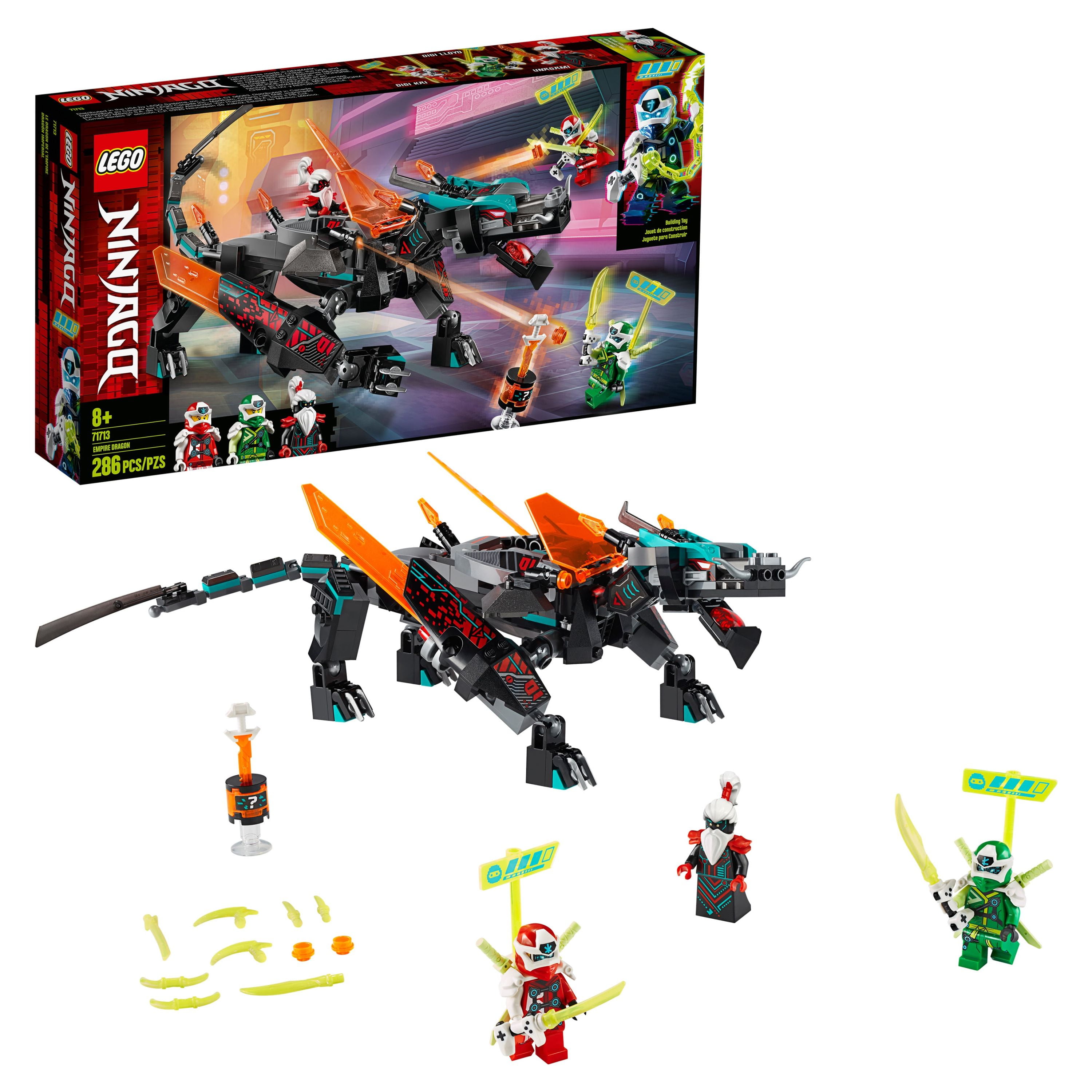 LEGO NINJAGO Empire Dragon 71713 Ninja Hero Building Toy Ages 8 and up (286  Pieces) 