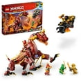 thumbnail interactive-video image 1 of LEGO NINJAGO Heatwave Transforming Lava Dragon 71793 Building Toy Set, Features a Ninja Dragon, a Hovercraft Vehicle and 5 Minifigures, Lava Dragon Toy for Kids Ages 8+ Who Love Ninja Adventures, 1 of 8