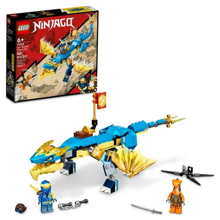 LEGO NINJAGO Jay’s Thunder Dragon EVO, Building Set, Ninjago for Kids 6 Plus Years Old 140-Piece