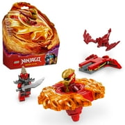 LEGO NINJAGO Kais Dragon Spinjitzu Spinner - Spinning Blade Battle Building Toy for Kids, Boys and Girls, Ages 6+ with 2 Minifigures - Gift Idea for Birthdays - 71823