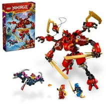 LEGO NINJAGO Kai’s Ninja Climber Mech Adventure Toy Set, Buildable Figure with 4 Ninja Action Figures for Independent Play, Ninja Gift for Kids, Boys and Girls Ages 9 Years Old and Up, 71812