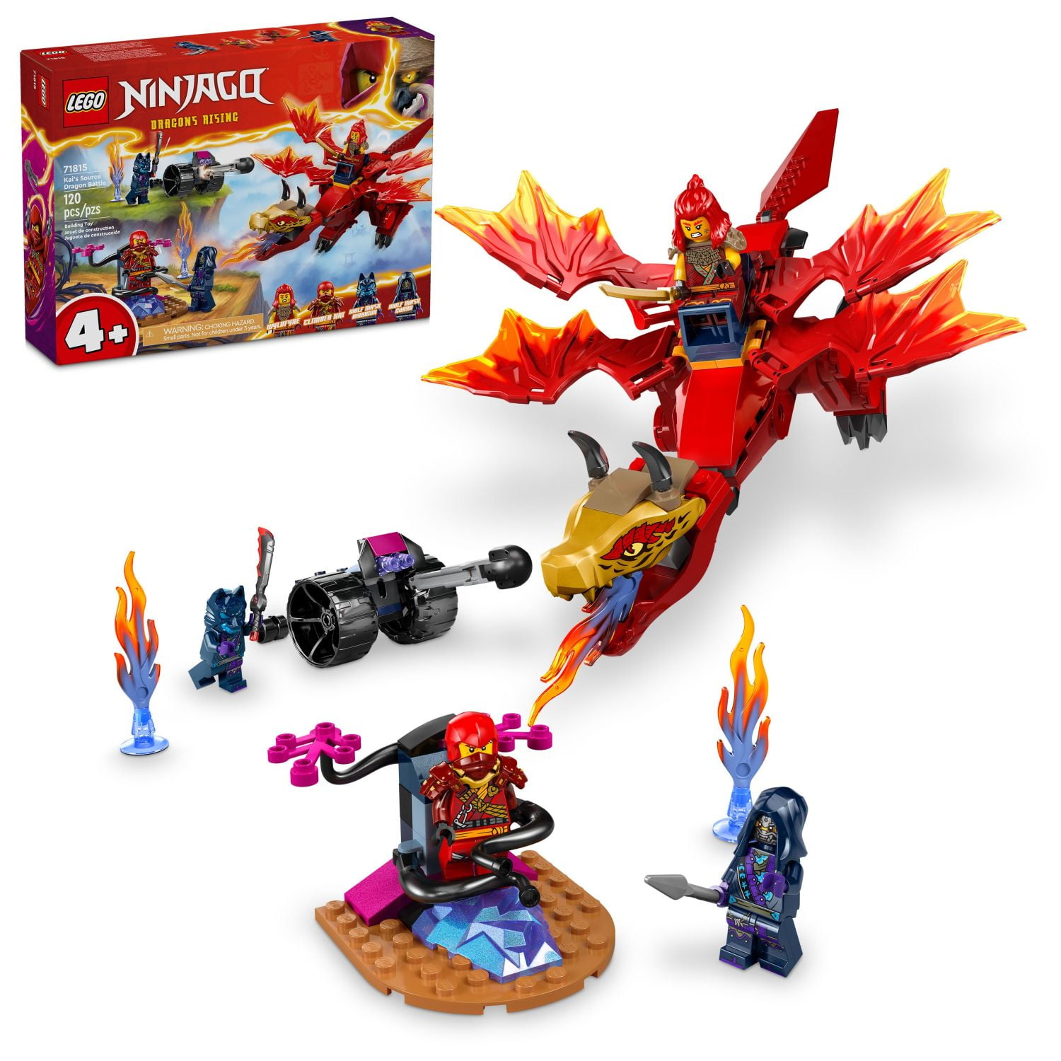 Free Shipping! LEGO Kai's Source Dragon Battle Playset with