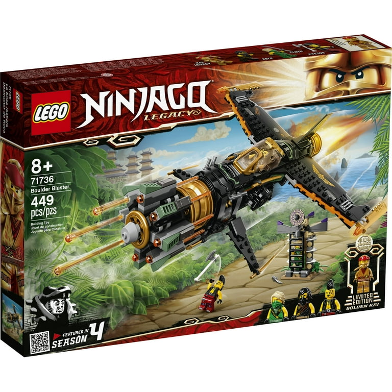 LEGO NINJAGO Legacy Boulder Blaster 71736 Airplane Toy Set with