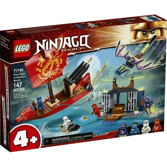 LEGO NINJAGO Legacy Final Flight of Destinys Bounty 71749 Building Toy (147 Pieces)