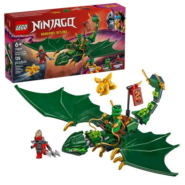 Free Shipping! LEGO NINJAGO Lloyd's Green Forest Dragon Toy