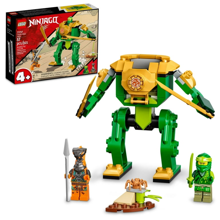 LEGO NINJAGO Ninja Mech Battle Figure Toy 71757 for Kids, Boys and Girls Ages 4 with Snake Figure and Minifigure, Gifts for Preschoolers - Walmart.com